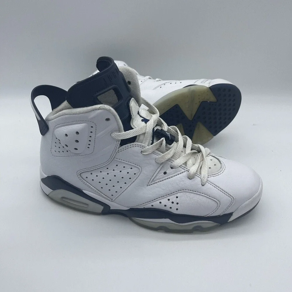 Nike CT8529-141 Air Jordan 6 Retro Men's Size 9.5 'Midnight Navy' Sneakers LEGIT